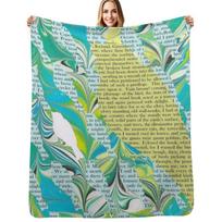 Charlotte Bronte: Jane Eyre Birds Throw Blanket Faux Fur Soft Warm Blanket for Bed Size: 75*100cm, Weight: 230 GSM