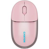 Canyon Mouse Onclick 24 Bt/ Wireless Transparent/Pink rožinė/skaidri