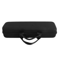 Hair Straightener Hard Case Thickened Black Nylon EVA Waterproof Drop Proof with Mesh Pocket Hair black