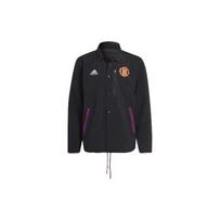 Adidas Manchester United Travel Coach Jacket With Logo Men Outerwear Black GR3911 S