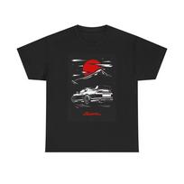 Toyota Supra Graphic T Shirt Vintage Mountains JDM Tuner Unisex Heavy Cotton Tee 3XL