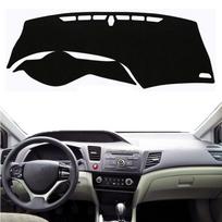 For Honda Civic 9Th 2012 2013 2014 2015 Auto Dashboard Cover Mat Pad Anti-UV Dashmat Sunshade Protect Carpet Rug Car Accessories Black(Black Edge)