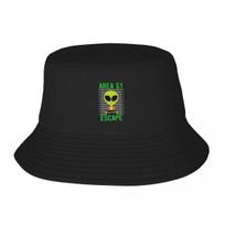 Area 51 Funny Alien Escape UFO Bucket Hat Sun Cap Uv Protection Solar Hat |-F-| Girl'S Hats Men's