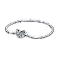Pandora Moments Butterfly Clasp Snake Chain Bracelet Women bracelets 590782C01 Box,18