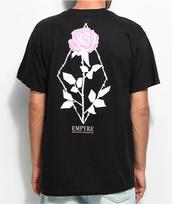 Empyre Mens Eden Flora Rose Black Tee Shirt New Medium L