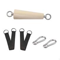 Ergonomic Pull-up Bar Handles with Straps And Buckles, for Back , Strength Training, 15cmx5cm