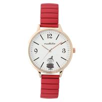 Fieldwork Analog Moomin Japanese Metal Comes in a Special Suitable for and Carved Accordion Little Women's Watch, Design, Movement, Band, Box, Cute,