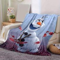 1pc, Disney Frozen II Olaf Snowman Blanket Perfect for Home Decor, Couch, Outdoor Use, Gift Idea, Flannel Throw, Bedroom, Living Room, Travel 80cmx120cm