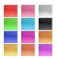 240 Sheets 12 Colors Gold Foil Sheets Imitation Gold Leaf Paper Gold Leaf Sheets for Arts Decoration Handcrafts 1