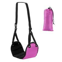 Travel Essentials Plane Footrest Adjustable Leg Rest Universal Foot Hammock Carry On Foot Rest Provides Relaxation rožinė raudona spalva
