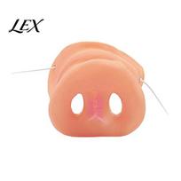Funny Animal Masque Realistic Pig Nose, Soft Snout Nose with Elastic Band, Costume Accessories for Halloween Cosplay Party, Performance Stage Prop One Size 1pc