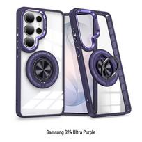 Samsung S24 Ultra Magnetic Ring Stand Clear Case