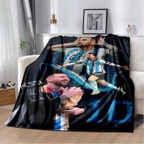 Futbolo superžvaigždės L-Leo-Messi-i flanelinis suaugusiųjų ir vaikų pledas sofa-lova dekoracija pledas nešiojamas pledas dovana 75cmx90cm
