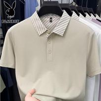Playboy Men's Business Casual Polo Shirt M abrikosas
