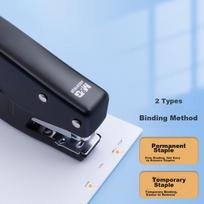 Stationery 12# Stapler, Labor-Saving Handheld Pop-Up Stapler, Compact Office Supplies Portable Handheld Binding Machine, Single Pack Random Color