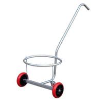 Household Hand-Pulled Water Dumping Cart Rural Garbage Water Transport Wagon Water Filling Small Trolley Moving Utility Silver l-shaped hand trol white