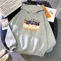 New Japan Anime Volleyball Haikyuu Manga Prints Hoodies Women Hoody Hip Hop Fleece Woman Sweatshirts Pullovers Clothing Unisex S