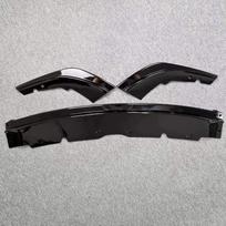 3P Maxton Style Car Front Bumper Lip Spoiler Splitter For BMW 1Series F40 118i 120i M Pack M135i 2020-2023 Guard Cover Body Kits Glossy Black