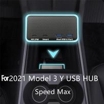 USB Splitter Hub for Model 3/Y gray