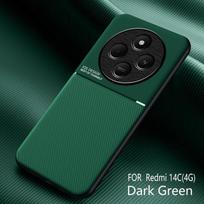 Dėklas Xiaomi Poco C75 4G Prabangus Odinis Magnetinis Telefono Dėklas Pocco Poko Little C75 C 75 PocoC75 Minkštas Silikoninis Dangtelis For Poco C75 (4G) žalia