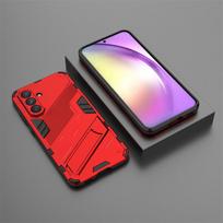 Shockproof Armor Case For Samsung Galaxy A56 5G A36 A26 A15 A25 A35 A55 A05S M15 M35 M55 A54 A53 A52 Magnetic Holder Stand Cover For Samsung A26 5G raudona