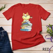 Welsh Corgi Books Coffee - Coffee Dog & Reading Lover Gift Unisex T-shirt 7 M
