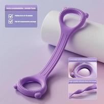 8 Fitneso Treniruotės Varžos Juosta Rankų Nugaros Pečių Pratimai Elastinga Treniruočių Juosta Joga Pilates Fizinės Terapijos Įranga 18 lbs violetinė