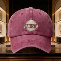 A Versatile Baseball Cap Featuring a Barista Theme Lightweight Printed Design for Women And a Trendy Hat for Unisex Celebrating C 1pc