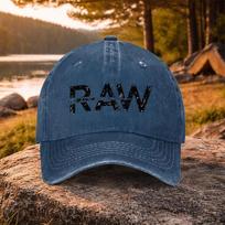 pc pcs RAW Print Washed Duckbill Baseball Cap Suitable for Golf Casual Wear  Outdoor Activities Lightweight Unisex Adjustab 1pc&A2