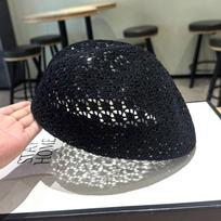 Thin Design Women's Beret Reversible Artist Hat Trendy Hollow Out Beret  For Women 1