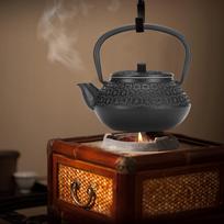 Hammered Texture Cast Iron Teapot 0.3L Loose Leaf Tea Kettle Teapots Tea Kettle Boiler  For Home