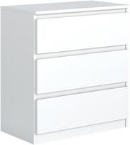 Komoda 3 szuflady biel