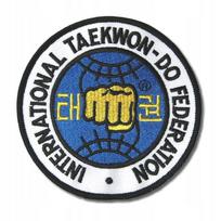 Naszywka haft logo taekwondo itf na kimono