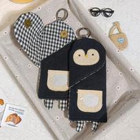 with Key Ring Sunglasses Storage Pouch Hanging Pencil Pouch Glasses Case  School Supplies Penguin