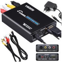 Konwerter z av/ s-video na hdmi audio jack 3,5 mm rca svideo adapter zestaw