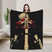 Devil May Cry 5 Dante Blanket Warm Soft Street Trend Plush Throw Blanket For Living Room Camping Flannel Bedspread Bed Cover Size: 75*100cm, Weight: 230 GSM