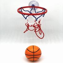 No-punch Funny Basketball Hoop Toy Kit Plastic  Creative   Fitness raudona