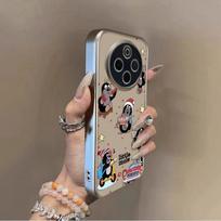 Artistic Minimalist Silicone Phone Case Vivo Y300 Pro Y200 Y100 With Stand Lanyard Options vivo Y300 Pro