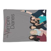 The Vampire Diaries Damon Salvatore Blankets Soft Warm Flannel Throw Blanket Bedspread for Bed Living room Picnic Travel Home Size: 75*100cm, Weight: 230 GSM