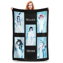 Flannel Throw Blanket Malice Mizer - Voyage Tour Band Warm Plush Blankets Soft Bedding for Bed Living room Home Travel Couch Size: 75*100cm, Weight: 230 GSM
