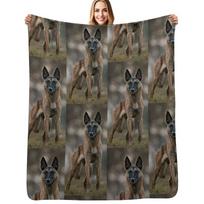 belgian shepherd malinois amazing Throw Blanket Luxurious Soft Blanket Holiday Gift for Family Size: 75*100cm, Weight: 230 GSM