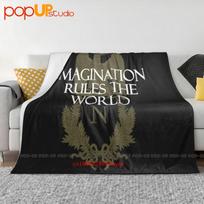 Imagination Rules The World Napoleon Quote Ultra-Soft Blanket Quilt Winter Sofa Cover Bed Covers Size: 75*100cm, Weight: 230 GSM