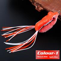 Bass žvejybos masalai Dirbtiniai Topwater Frog Crankbait Minkšti masalai su metaliniais kabliukais Bass Fishing Masalas 1