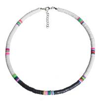 4/6 mm polimerinio molio karoliai moterims Minkštos keramikos Boho Choker karoliai Spalvingi banglentininkų karoliukai apykakle Bohemijos papuošalai