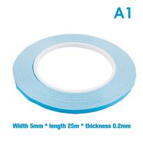 25M/Ritinys Dvipusė Šilumai Laidi Juosta Lustui PCB LED Juostelei Radiatoriui 25m*5mm*0.2mm