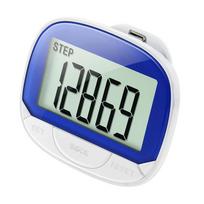 Walking Pedometer Clip On Step Counter Large Digital Display Electronic Pedometer Walking Step Counter for Outdoor Sports mėlyna