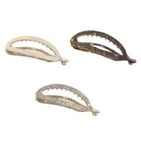 Elegant Slip Resistant Hairpins Rhinestones Finish Barrettes Women Girls Casual Formal Occasion Styling Necessities