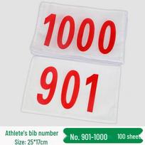Track & Field Race Bibs with Pins