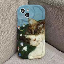 Case For Xiaomi Redmi Note 14 Pro 5G 13 12 4G 8 11 10 12 13 14 Pro Plus 12S 12 13C 12C 9C 10C 9A 9 10 A3 Cover Cute Cat 3D Wavy Redmi Note 12S