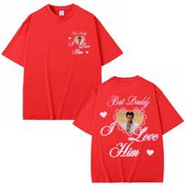 Bad Bunny But Daddy I Love Him Graphic T Shirt Fashion Vintage Unisex Women Aesthetic Tshirts Oversized Cotton Y2k Casual T Shirts S